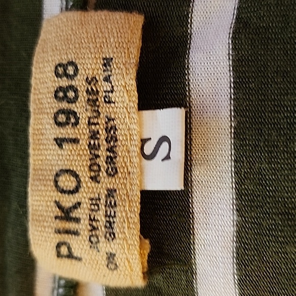 PIKO - SM Olive Green & White Striped Tunic Top/Dress - Picture 6 of 13